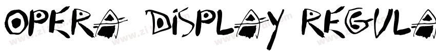 Opera Display Regula字体转换